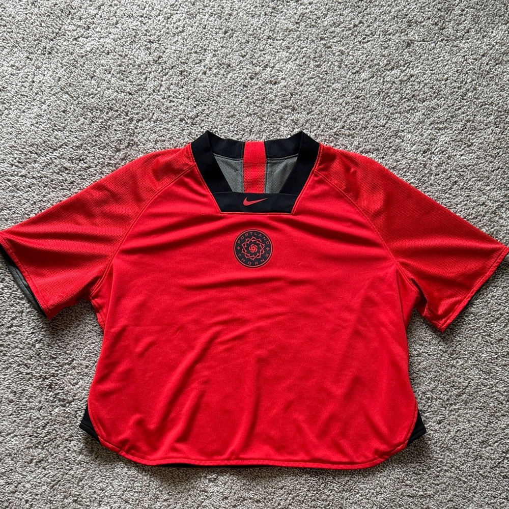 Nike Women's Portland Thorns FC Cropped practice jersey - reversable - sz S